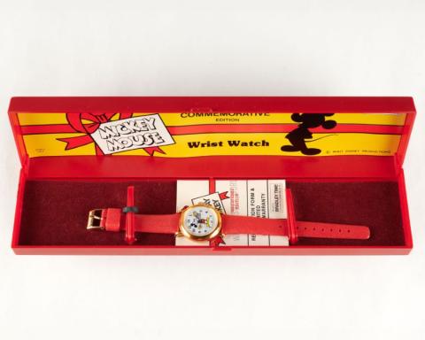 Happy Birthday Mickey Wristwatch by Bradley Time (1978) - ID: may24021 Disneyana