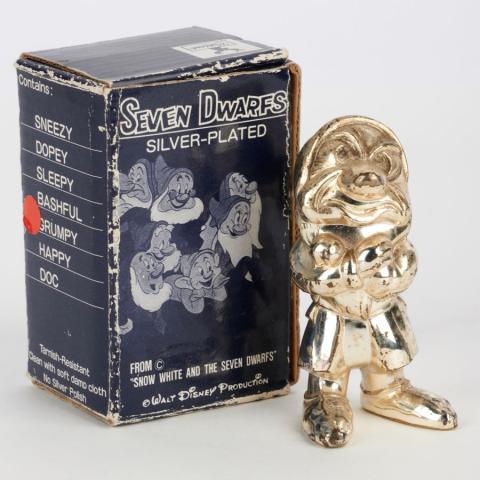 Snow White Grumpy Silver Plated Figurine - ID: may24023 Disneyana