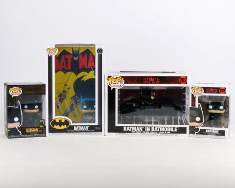 Collection of 4 Funko Pop Batman Figures (c. 2010s) - ID: may24027 Pop Culture