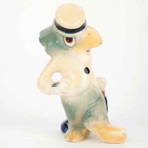 Three Caballeros Jose Carioca Ceramic Figurine from Mexico (1940s) - ID: may24066 Disneyana