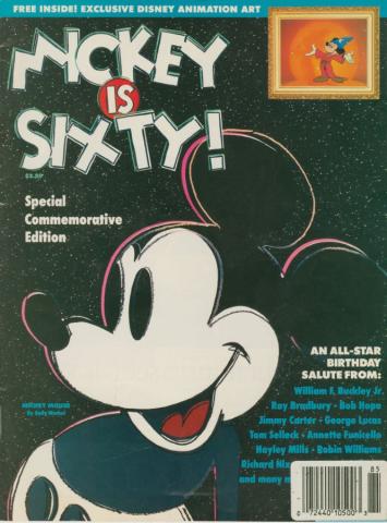 Mickey is Sixty! Commemorative Magazine with Sericel (1988) - ID: nov23007 Disneyana