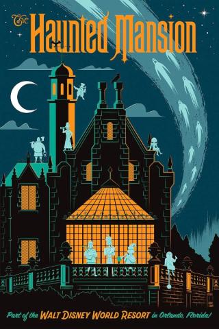 “Magic Kingdom's Haunted Mansion” Signed and Numbered Limited Edition Print by Eric Tan - ID: nov24011 Disneyana