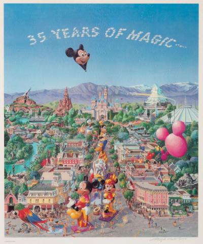 35 Years of Magic Signed Limited Print by Charles Boyer (1990) - ID: oct22116 Disneyana