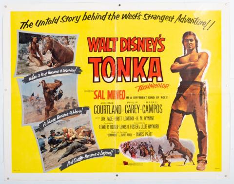 Tonka Half-Sheet Marketing Poster (1958) - ID: oct22124 Walt Disney