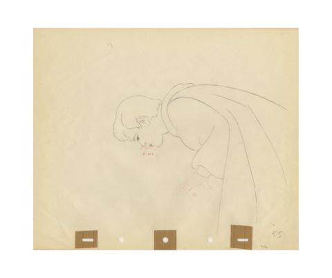 Snow White The Prince's Kiss Production Drawing (1937) - ID: sep22038 Walt Disney