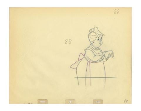 101 Dalmatians Nanny Production Drawing (1961) - ID: sep22044 Walt Disney