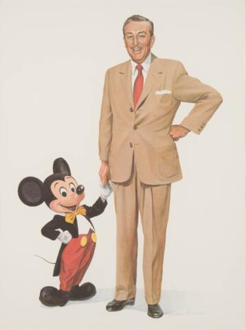 Partners Signed Limited Edition Print by Charles Boyer (1981) - ID: sep22102 Disneyana