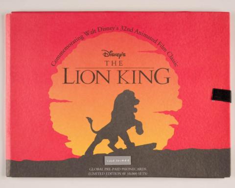 Lion King Limited Edition International Prepaid Calling Card Set (1994) - ID: sep23232 Disneyana