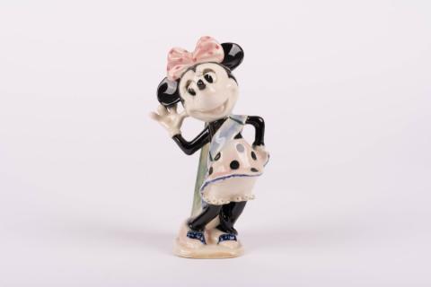 1950s Minnie Mouse Ceramic Figurine from Evan K Shaw Pottery - ID: shaw00092minn Disneyana