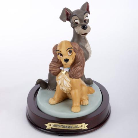 Lady and the Tramp “Opposites Attract” Figurine (2005) - ID: 045544008693 Disneyana