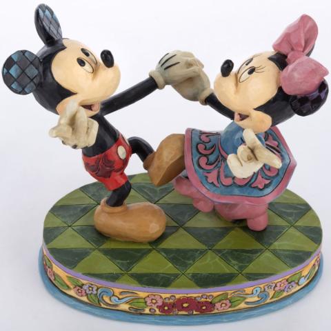 Mickey and Minnie “Swinging Sweethearts” Figurine (2015) - ID: 045544823425 Disneyana
