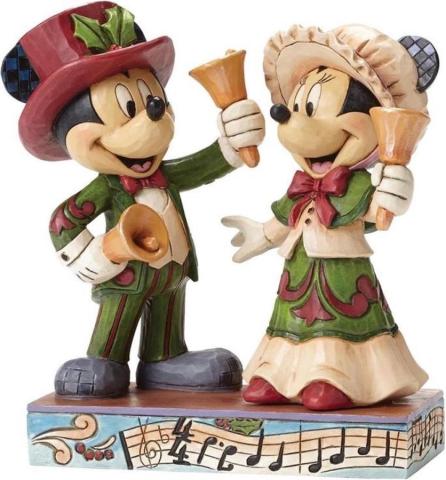 Mickey and MInnie “Ringing in the Holidays” Figurine (2016) - ID: 045544848916 Disneyana