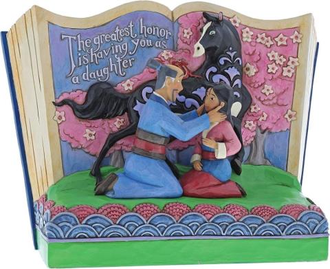 Mulan “The Greatest Honor is Having You as a Daughter” Storybook Figurine (2017) - ID: 045544939843 Disneyana