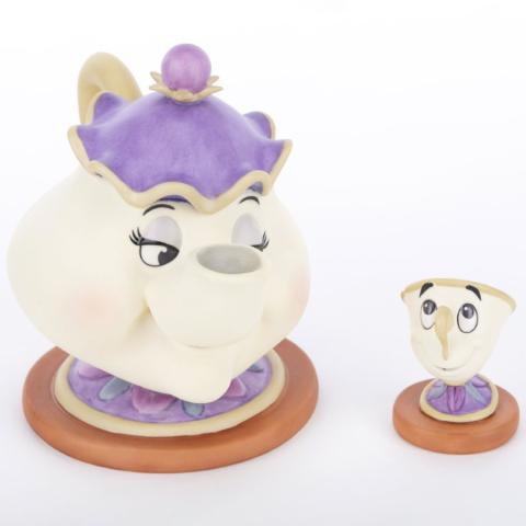 Mrs. Potts and Chip "Good Night, Luv" Figurine Pair (1997) - ID: 761880411835 Disneyana
