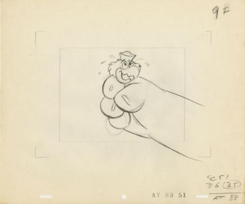 Sinbad Jr. and His Magic Belt Layout Drawing (c.1960s) - ID: jun22067 Hanna Barbera