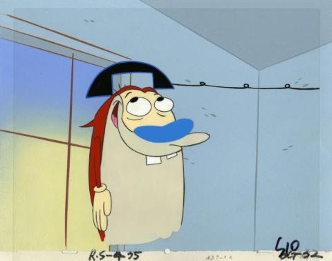 Ren and Stimpy Stupid Sidekick Union & School Mates Production Cel and Background (1995) - ID: jun22495 Nickelodeon