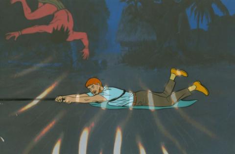 Jonny Quest “Pursuit of the Po-Ho” Dr. Quest Production Cel (1964) - ID: mar23398 Hanna Barbera