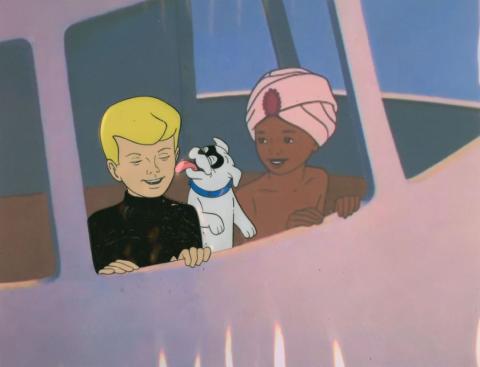 Jonny Quest “Dreadful Doll” Jonny and Bandit Production Cel  - ID: mar23410 Hanna Barbera