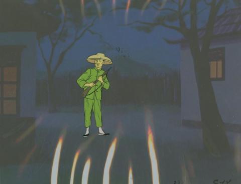 Jonny Quest “Terror Island” Henchman Production Cel (1965) - ID: mar23424 Hanna Barbera