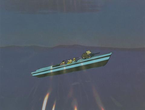 Jonny Quest “Terror Island” Henchmen Boat Production Cel (1965) - ID: mar23428 Hanna Barbera