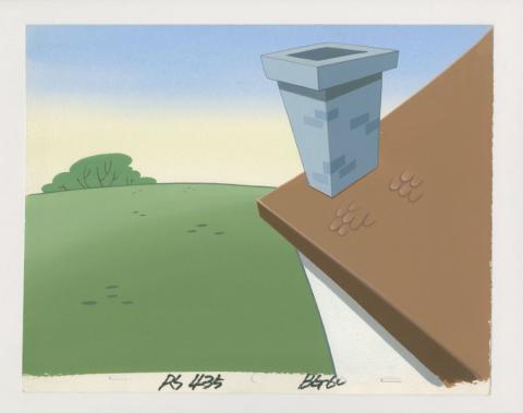 The Ren and Stimpy Show School Mates Roof Production Background (1995) - ID: mar23501 Nickelodeon