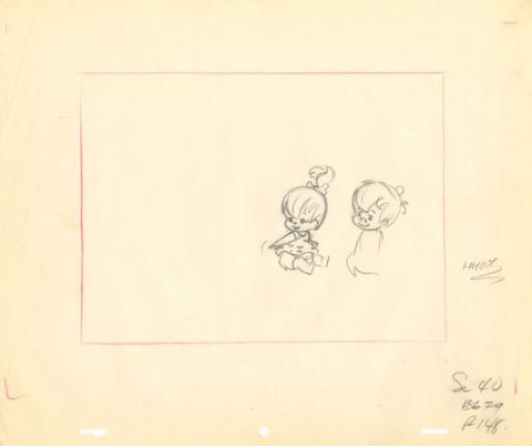 The Flintstones “Samantha” Layout Drawing (1966) - ID: may22531 Hanna Barbera