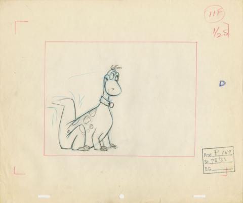 The Flintstones “Rip Van Flintstone” Layout Drawing (1965) - ID: may22588 Hanna Barbera
