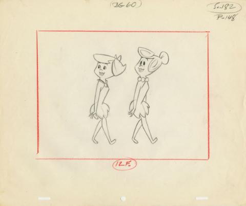 The Flintstones “Samantha” Layout Drawing (1965) - ID: may22590 Hanna Barbera