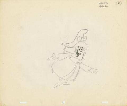 Winsome Witch Layout Drawing (c.1960s) - ID: may22615 Hanna Barbera