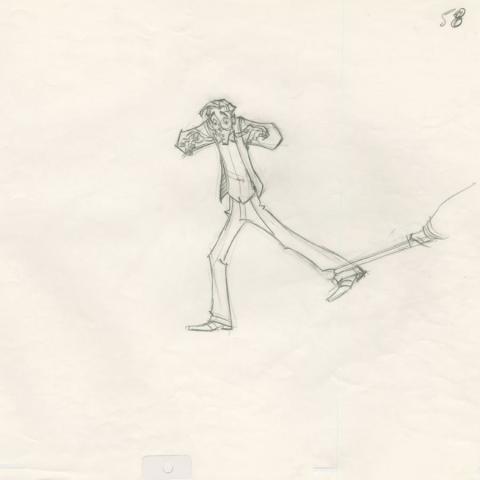 "Atlantis: The Lost Empire" Milo Thatch Production Drawing (2001) - ID: oct24008 Walt Disney