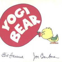 The Yogi Bear Show Production Cel - ID:0108yogi12 Hanna Barbera