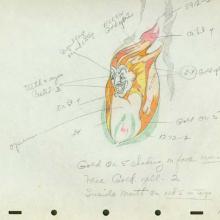 Moth and the Flame Production Drawing - ID:0390misc012 Walt Disney