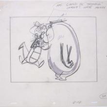 Wally Gator Layout Drawing - ID:hb090 Hanna Barbera