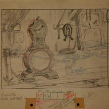 Mickey's Mellerdrammer Original Layout Drawing - ID:mardisney2914 Walt Disney