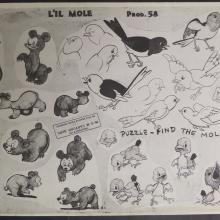 The Little Mole Model Sheet - ID: augmgm050 MGM