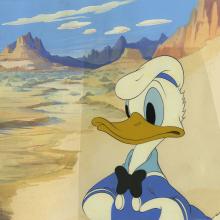 The Autograph Hound Background & Donald Duck Cel - ID:decdonald6773 Walt Disney