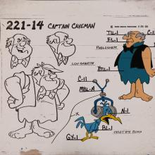 Captain Caveman Model Cel - ID: jancaveman2550 Hanna Barbera