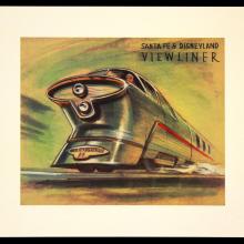 Rare Disneyland Gallery Viewliner Concept Lithograph By Sam Mckim - ID: jandisneylandPOL023 Disneyana