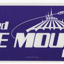 1977 Disneyland Space Mountain Bumper Sticker - ID: jandisneylandSUU125a Disneyana