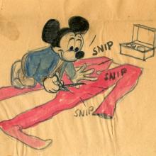 Original Mickey Mouse Book Pastel Panel - ID:julymickeybook7110 Walt Disney