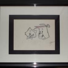 The Ruff and Reddy Show Production Drawing - ID: septruff2450 Hanna Barbera