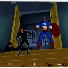 X-Men Captain America and Wolverine Cel & Background - ID: septxmen6564 Marvel