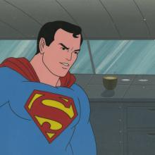 Superman Cel & Background - ID: aprsuperman17283 Filmation