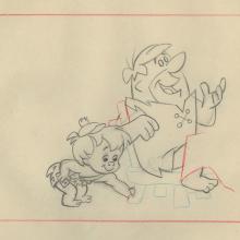 The Flintstones Layout Drawing - ID: febflintstones9386 Hanna Barbera