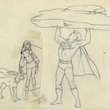 Superman Opening Title Layout Drawing - ID: jansuperman9042 Filmation