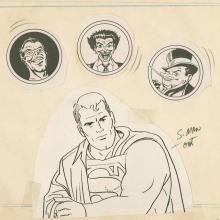 Superman Opening Title Layout Drawing - ID: jansuperman9051 Filmation