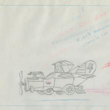 Wacky Races Layout Drawing - ID: julywackyraces17630 Hanna Barbera