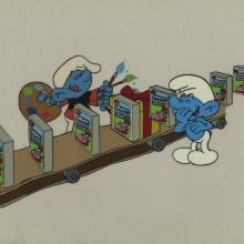 Smurf Berry Crunch Layout Drawing - ID: novsmurfs17427 Hanna Barbera