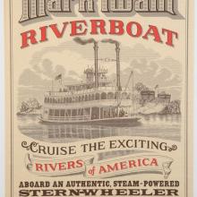 Mark Twain Riverboat Tokyo Disneyland Attraction Poster - ID: octdisneyland17108 Disneyana