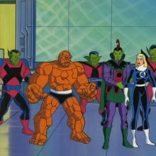 Fantastic Four Cel and Background - ID: octfantfour17103 Marvel